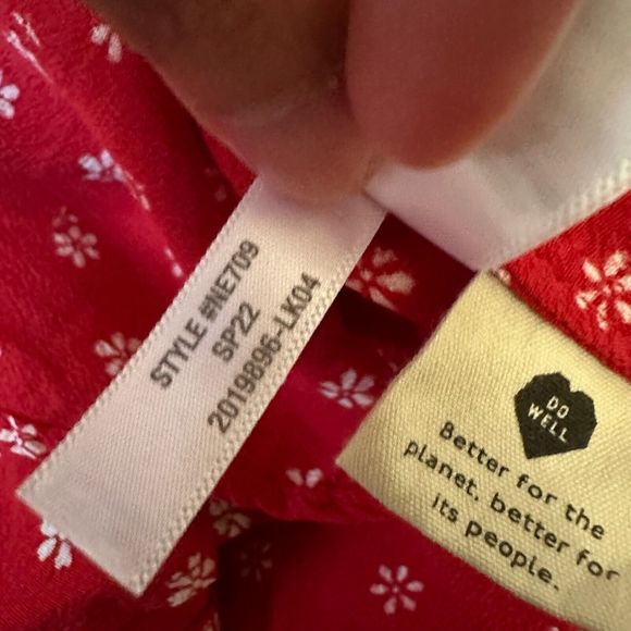 NWOT MADEWELL Red Wrap Mini Skirt in Bandana Flower - Picture 11 of 12